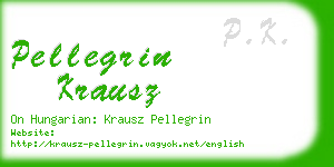 pellegrin krausz business card
